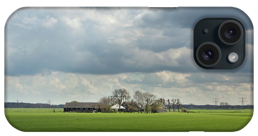 Grass iPhone Case featuring the photograph Holland Polder #1 by Floortje