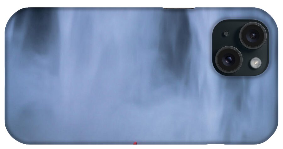 Estock iPhone Case featuring the digital art Iceland, Skogafoss Waterfall #1 by Jan Miracky