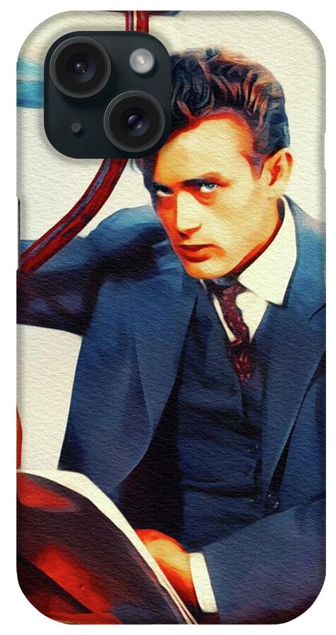 James iPhone Case featuring the painting James Dean, Movie Star #1 by Esoterica Art Agency