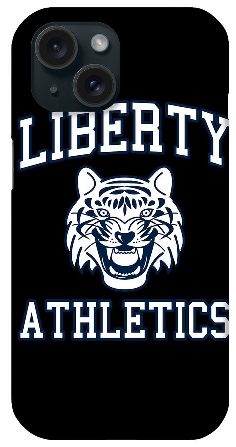 Cool iPhone Case featuring the digital art Liberty High Athletics #1 by Flippin Sweet Gear