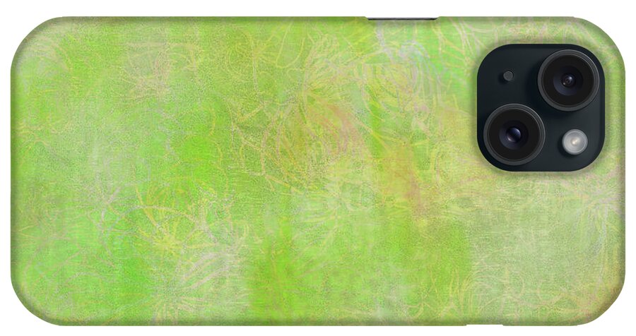 Lime iPhone Case featuring the digital art Lime Batik Print #1 by Sand And Chi