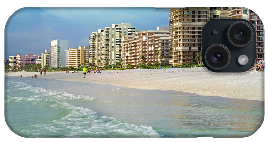 Estock iPhone Case featuring the digital art Marco Island Beach In Florida #1 by Laura Zeid