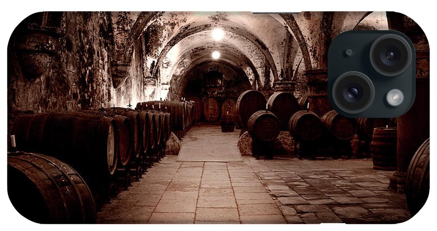 Arch iPhone Case featuring the photograph Medieval Wine Cellar #1 by Ollo