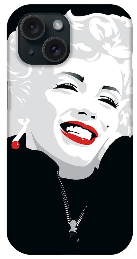Fashion iPhone Case featuring the painting Miki Marilyn #1 by Miki