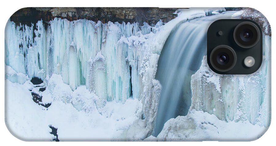 Minneapolis iPhone Case featuring the photograph Minnehaha Falls in the winter #2 by Jay Smith