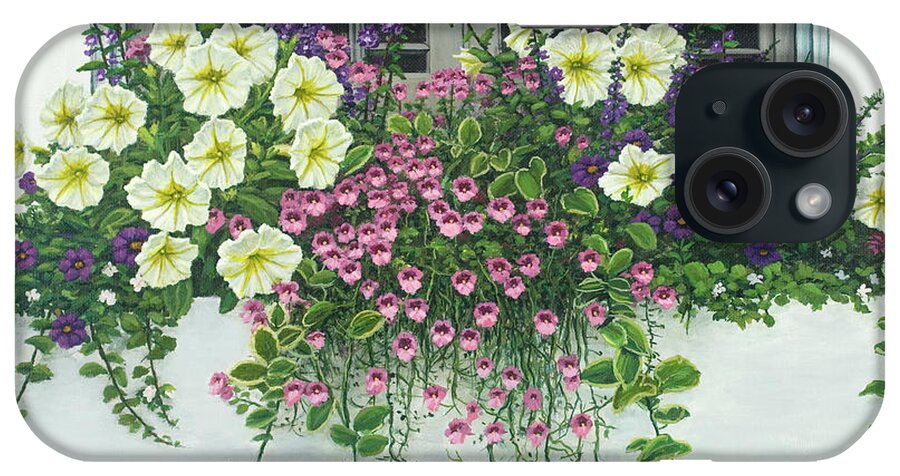 Window Box Full Of Beautiful Flowers
Petunias iPhone Case featuring the painting Nantucket Bloom #1 by Bruce Dumas