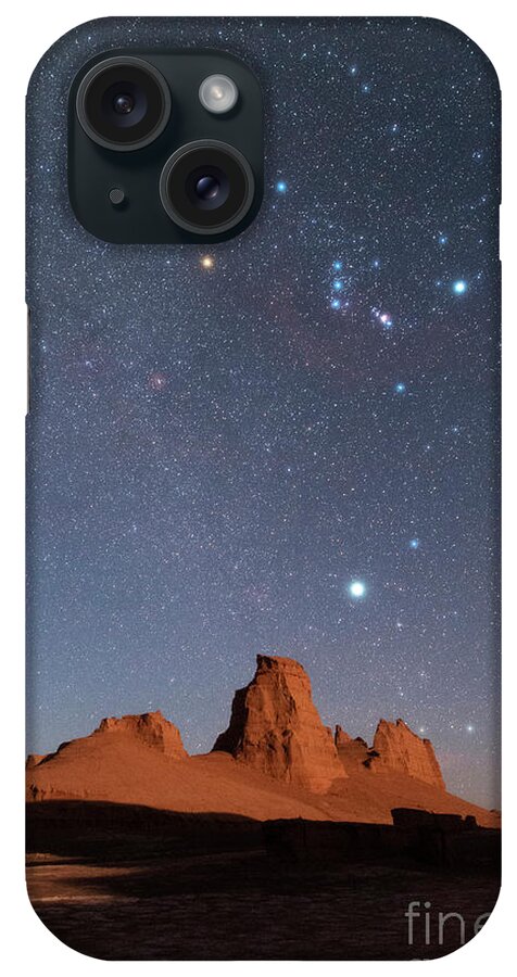 Nobody iPhone Case featuring the photograph Night Sky At Moonset #1 by Amirreza Kamkar / Science Photo Library