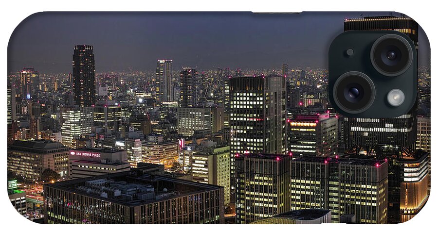 Tranquility iPhone Case featuring the photograph Osaka Night View #1 by I Love Photo And Apple.