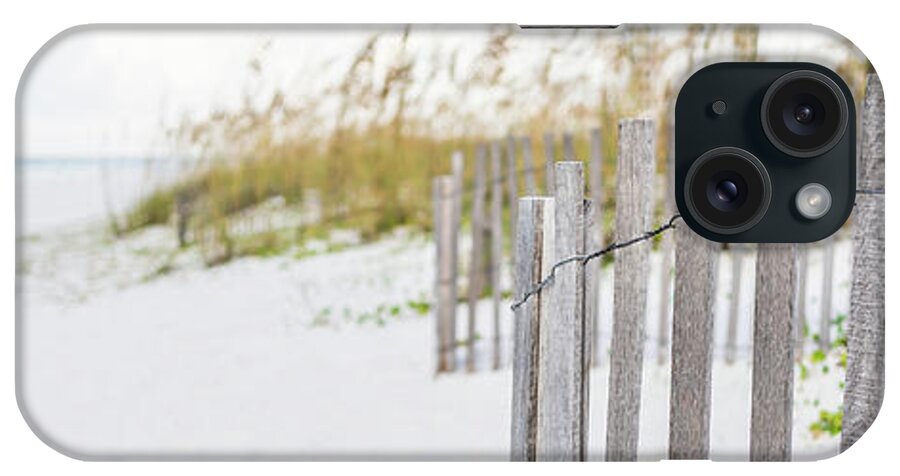 America iPhone Case featuring the photograph Pensacola Florida Beach Fence Panorama Photo #1 by Paul Velgos