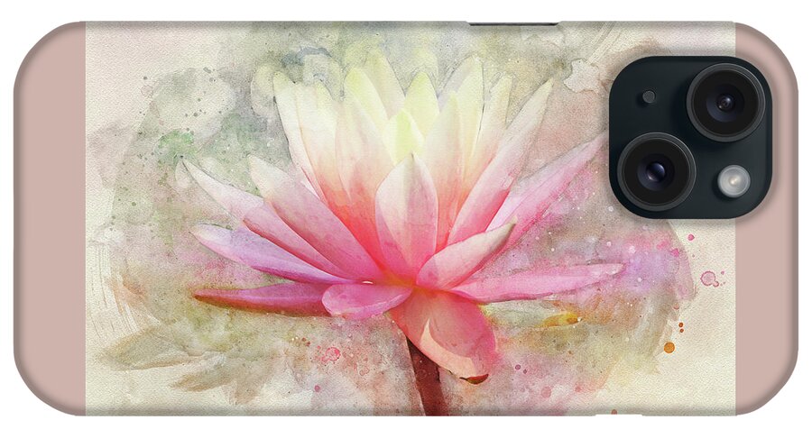 Water Lily iPhone Case featuring the photograph Pretty in Pastel #1 by Leda Robertson