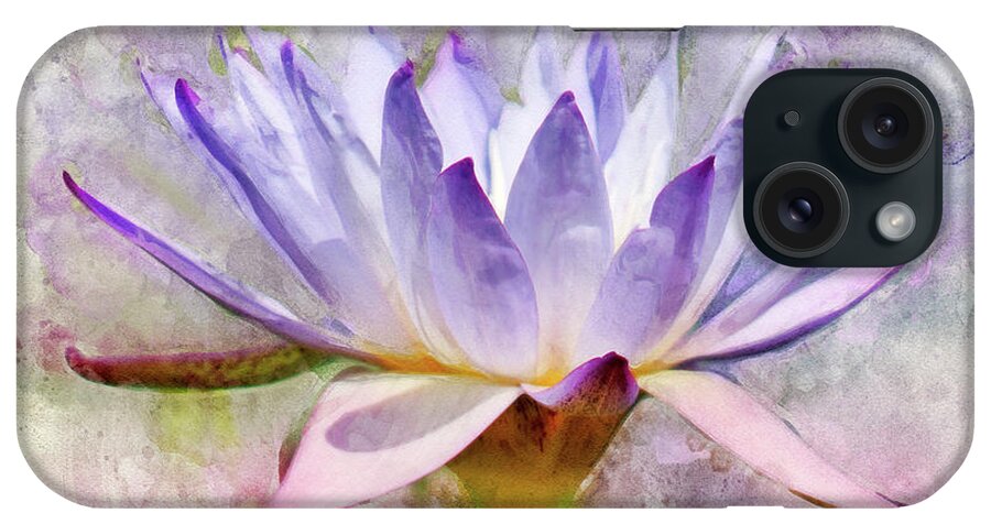 Water Lily iPhone Case featuring the photograph Radiance Reflected #1 by Leda Robertson
