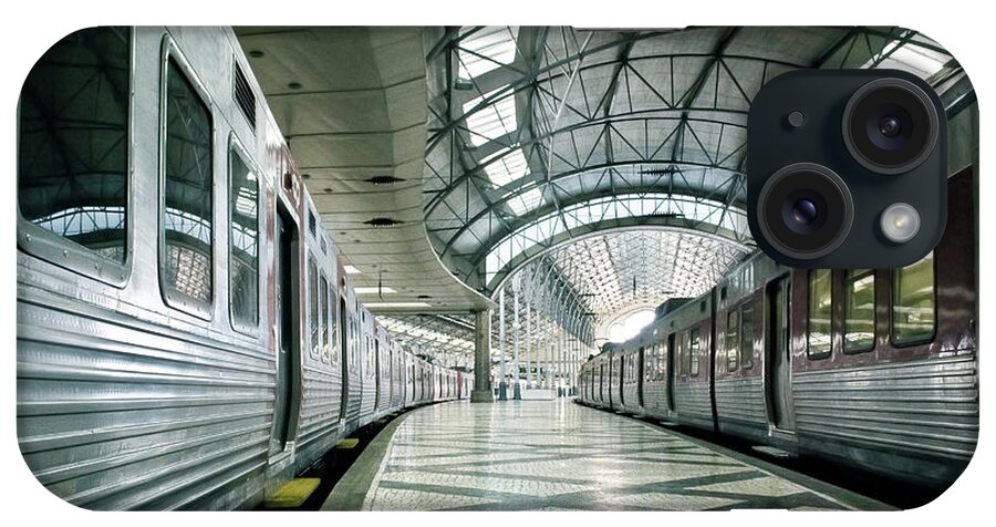 Ceiling iPhone Case featuring the photograph Rossio Station, Lisbon #1 by Javier Millán Photography