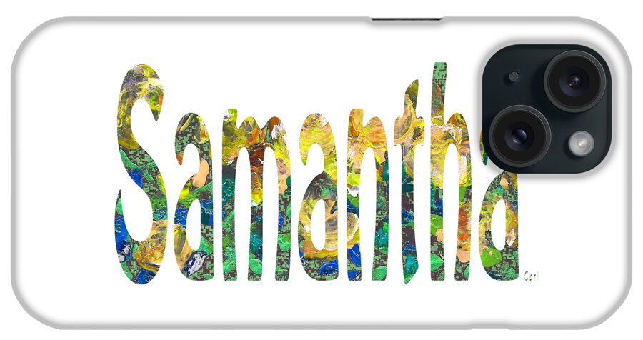 Samantha iPhone Case featuring the painting Samantha by Corinne Carroll