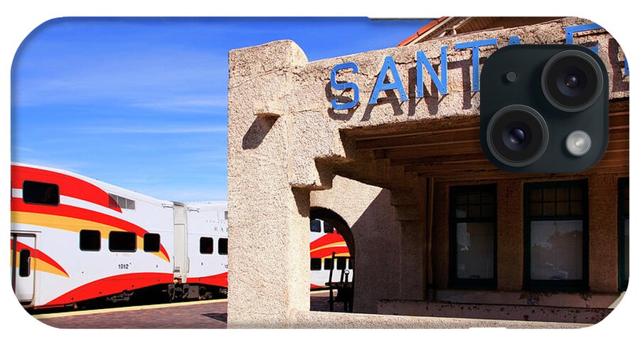 Santa Fe iPhone Case featuring the photograph Santa Fe Railway Station #1 by Chris Smith