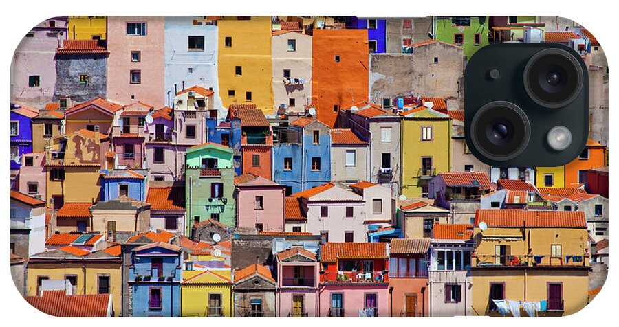 Estock iPhone Case featuring the digital art Sardinia, Bosa, Italy #1 by Olimpio Fantuz