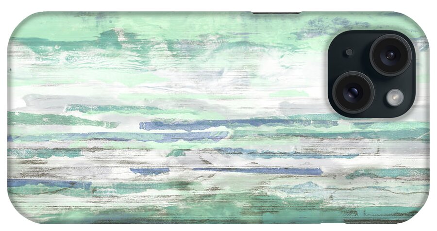 Landscapes iPhone Case featuring the painting Seascape Striations I #1 by Jennifer Goldberger