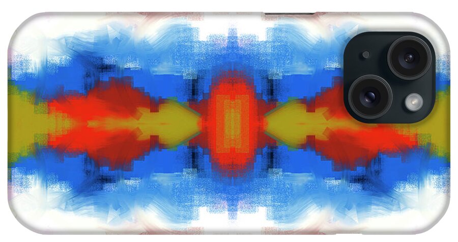 Abstract iPhone Case featuring the digital art Southwestern Abstract #1 by Deanna Tolliver