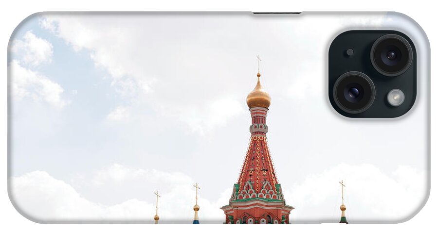 Red Square iPhone Case featuring the photograph St Basil Cathedral #1 by Graphixel