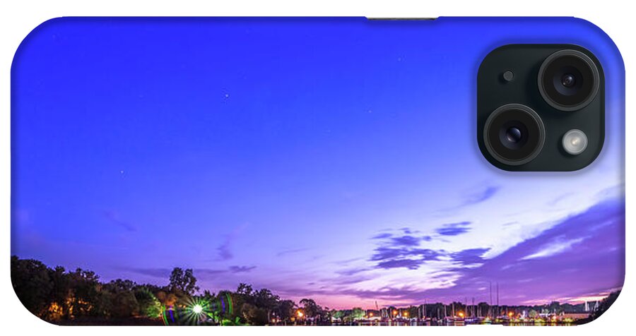 Warwick Cove iPhone Case featuring the photograph Sunset Over Warwick Cove In Rhode Island #1 by Alex Grichenko