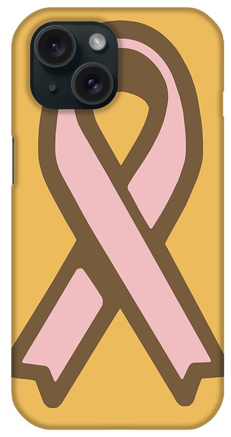 Campy iPhone Case featuring the drawing Support Ribbon #1 by CSA Images