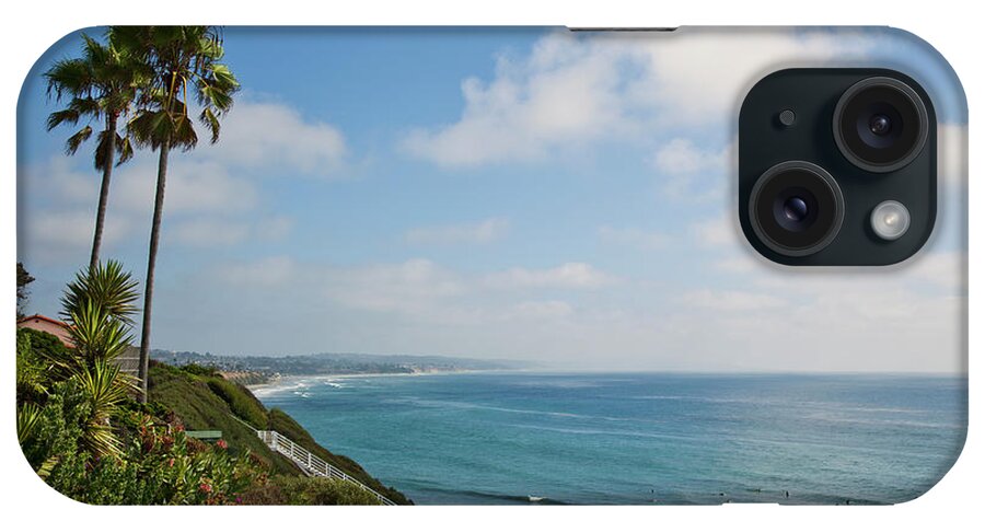 Surfer Art iPhone Case featuring the photograph Surfers at Swami's Beach by Catherine Walters