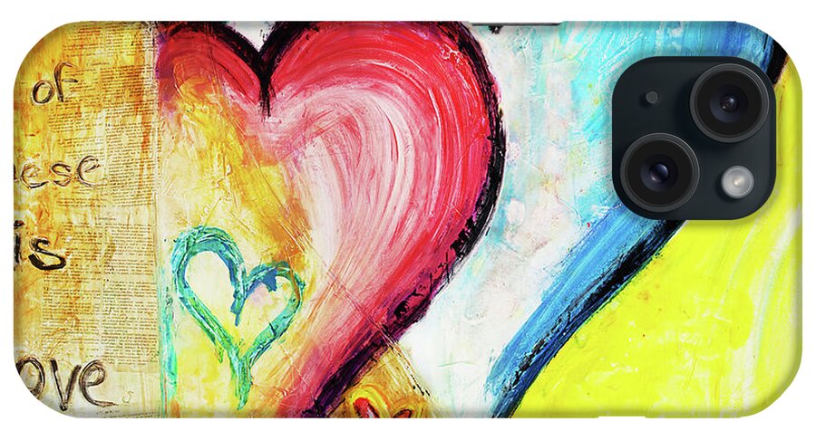 This Is Love iPhone Case featuring the painting This Is Love #1 by Ivan Guaderrama