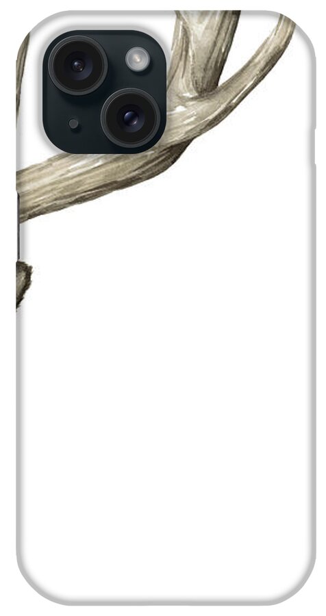 Western iPhone Case featuring the painting Triptych Elk IIi #1 by Grace Popp