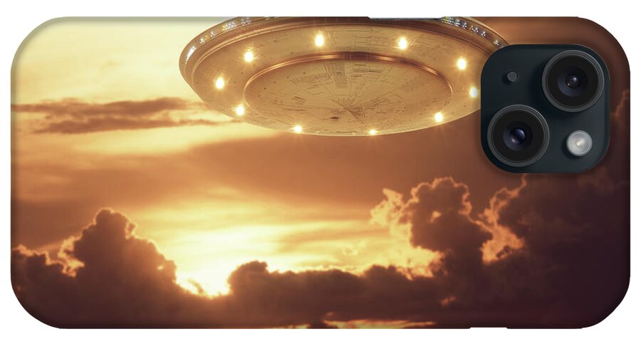 Nobody iPhone Case featuring the photograph Ufo In The Sky #1 by Ktsdesign/science Photo Library