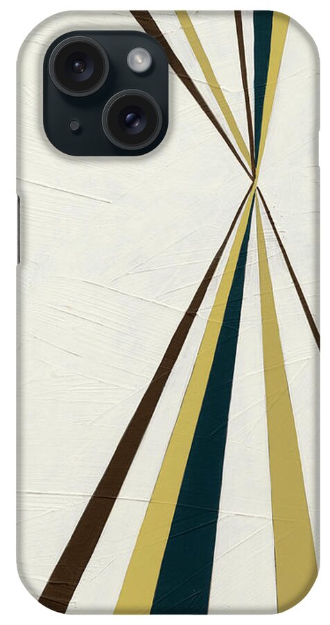Abstract iPhone Case featuring the painting Vanishing Point I #1 by June Erica Vess