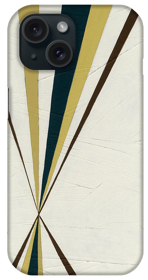Abstract iPhone Case featuring the painting Vanishing Point II #1 by June Erica Vess