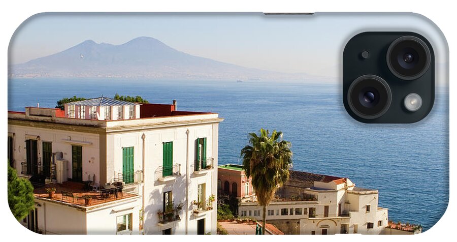 Tyrrhenian Sea iPhone Case featuring the photograph View Of Naples City Panorama With #1 by Angelafoto