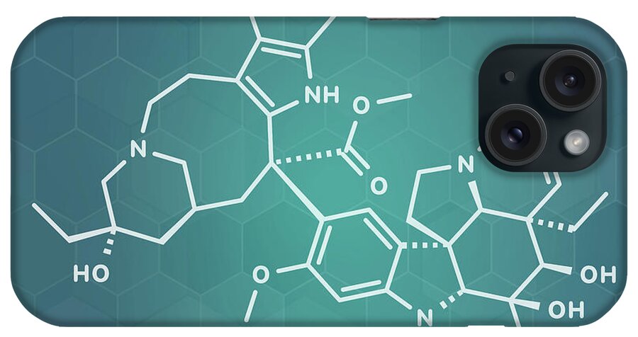 Vindesine iPhone Case featuring the photograph Vindesine Cancer Chemotherapy Drug Molecule #1 by Molekuul/science Photo Library