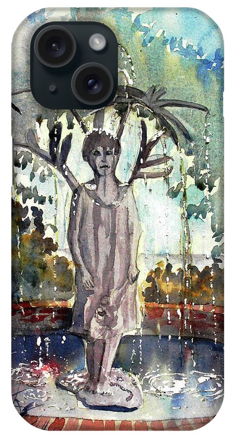 Glenn Marshall Artist iPhone Case featuring the painting Why Does it always Rain on Me #1 by Glenn Marshall