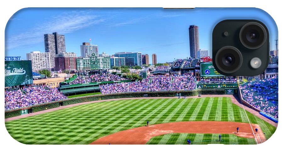 Wrigley Field iPhone Case featuring the photograph Wrigley Field #1 by David Bearden
