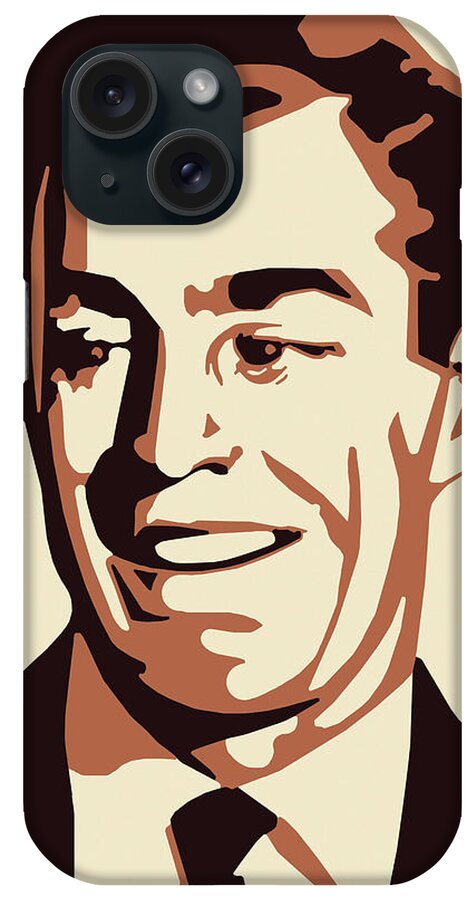 Adult iPhone Case featuring the drawing Portrait of a Man #10 by CSA Images
