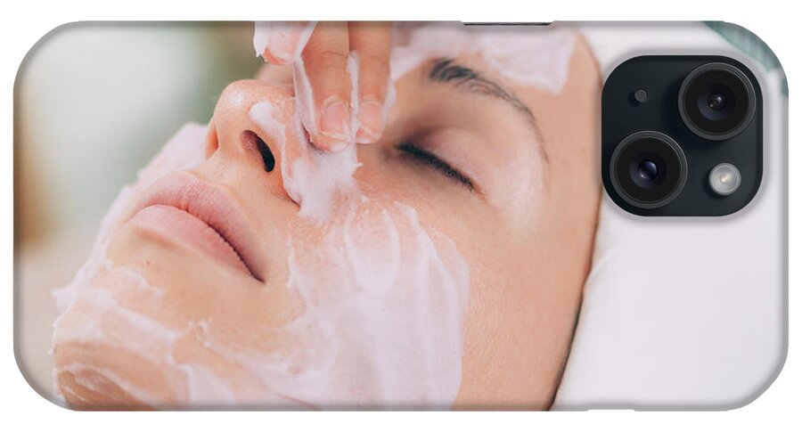 Protein iPhone Case featuring the photograph Face Calming Mask #12 by Microgen Images/science Photo Library