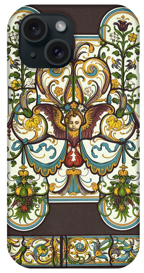 German Renaissance iPhone Case featuring the painting Ornament-GERMAN RENAISSANCE #12 by Racinet