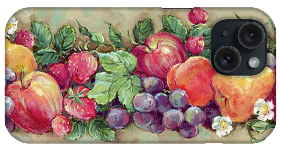 Fruit Panel iPhone Case featuring the painting 1222 Fruit Panel by Barbara Mock