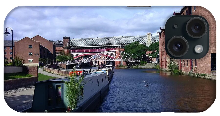 Manchester iPhone Case featuring the photograph 13/09/18 MANCHESTER. Castlefields. The Bridgewater Canal. by Lachlan Main