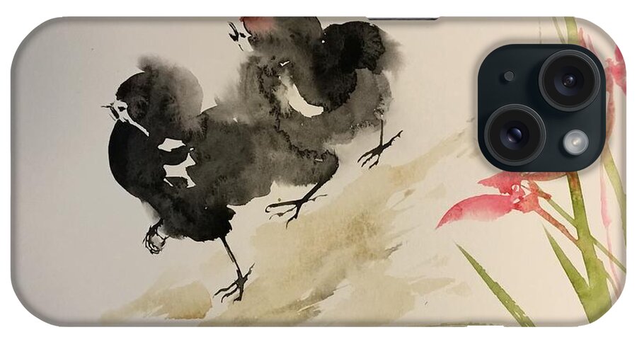 1402019 iPhone Case featuring the painting 1402019 by Han in Huang wong