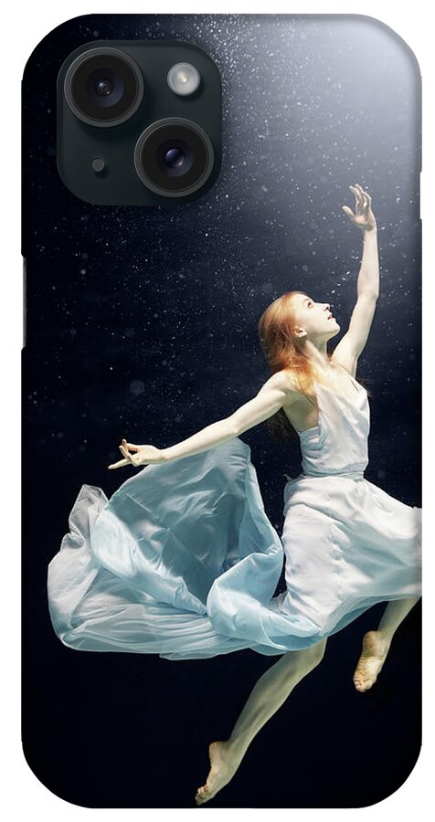 Ballet Dancer iPhone Case featuring the photograph Ballet Dancer Underwater #16 by Henrik Sorensen