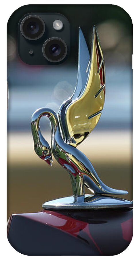 Vintage iPhone Case featuring the photograph 1937 Packard Cormorant Hood Ornament by Lucie Collins