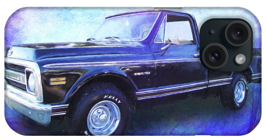 Classic Cars iPhone Case featuring the digital art 1970 Chevy C10 Pickup Truck by Rick Wicker