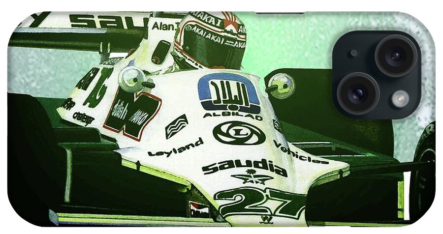Art iPhone Case featuring the painting 1980 Williams FW07B by Simon Read