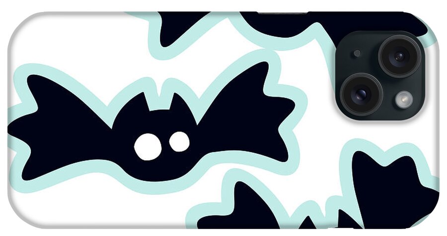 Animal iPhone Case featuring the drawing Bats #2 by CSA Images