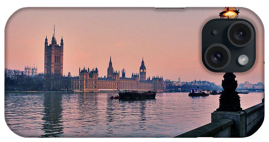 Clock Tower iPhone Case featuring the photograph Big Ben And The Houses Of Parliament At #2 by Doug Armand