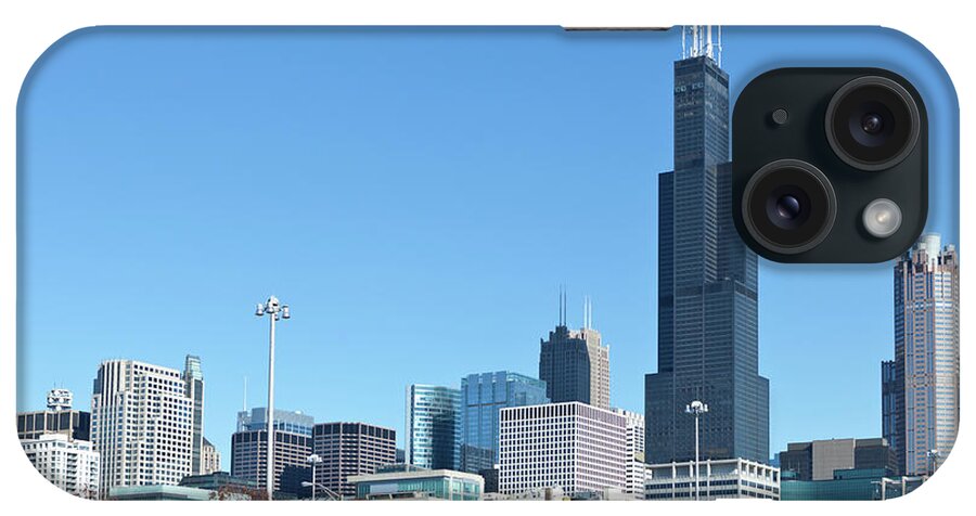 Downtown District iPhone Case featuring the photograph Chicago Downtown #2 by Kubrak78