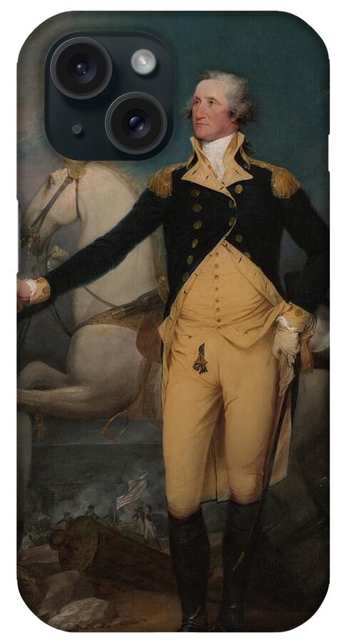 George Washington iPhone Case featuring the painting General George Washington At Trenton by John Trumbull