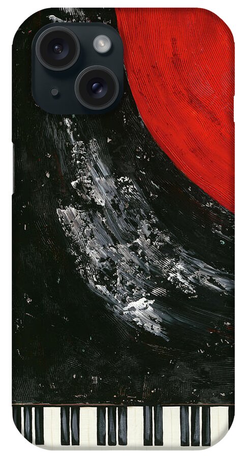 Red iPhone Case featuring the painting Grandiose I #2 by Jade Reynolds