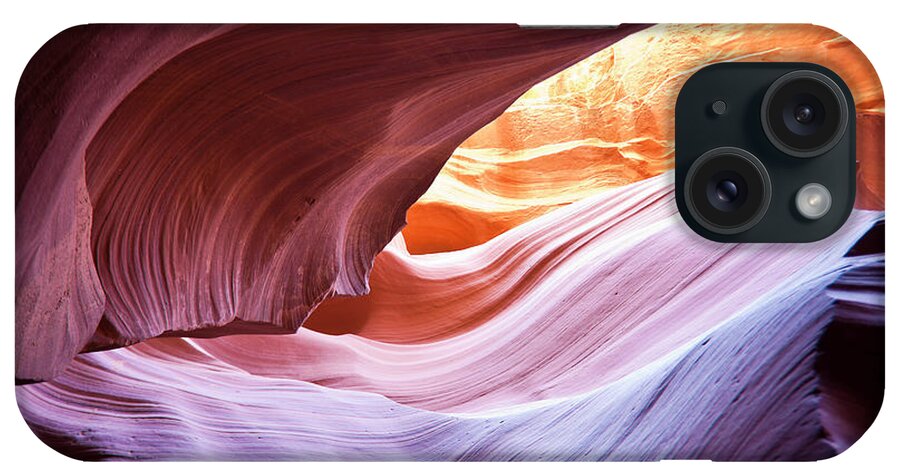 Extreme Terrain iPhone Case featuring the photograph Lower Antelope Canyon #2 by Fernandoah